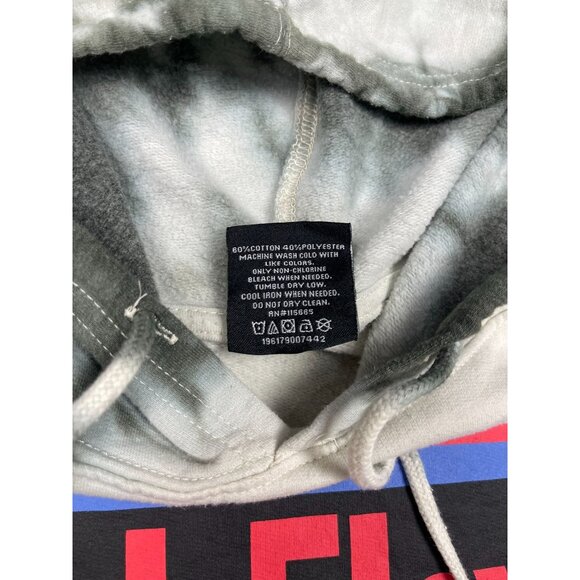 Pink Floyd Officially Licensed Hoodie Medium Gray Tie Dye 87 World Tour - Picture 5 of 7